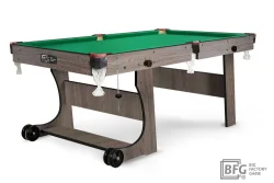 Бильярд BFG Compact Light 5 (Анкор) (РП, анкор темный (ЛДСП), ЛДСП_16, Euro Pro 50 ш1.98м Yellow green, Х/б сетка)