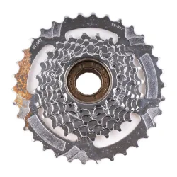 Трещотка 7 скоростей 14-34T Saiguan индексная, хром (уценка)