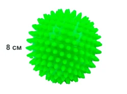 Мяч массажный 8 см надувной 40 г зеленый 07114