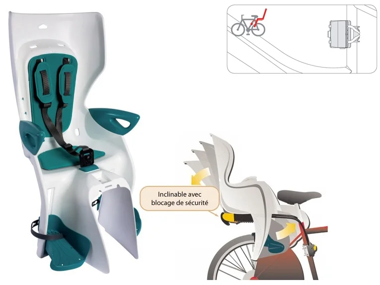  Сидение заднее Summer Relax B-fix белый/бирюз. по низким ценам в Томске и Северске