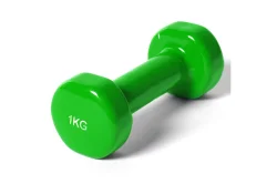 Гантель виниловая 1.0 кг DB400 E36744 зеленый