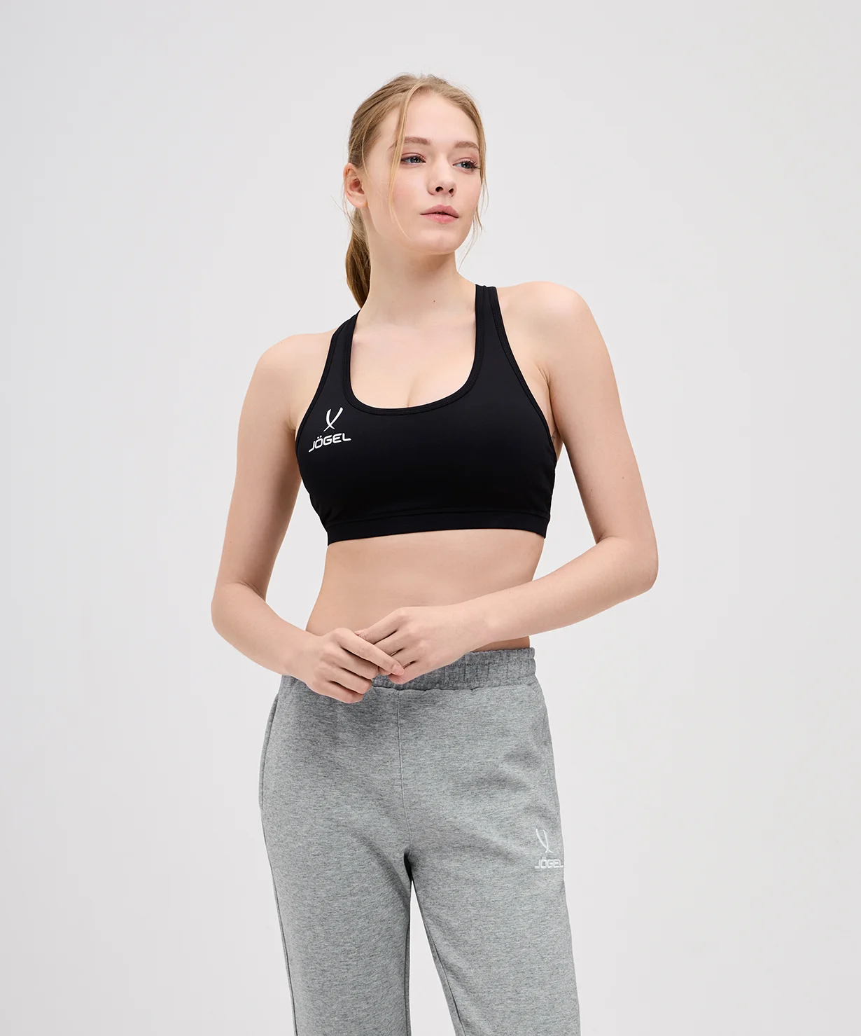  Бра тренировочное JOGEL DIVISION PerFormDRY Womens Top, черный по низким ценам в Томске и Северске