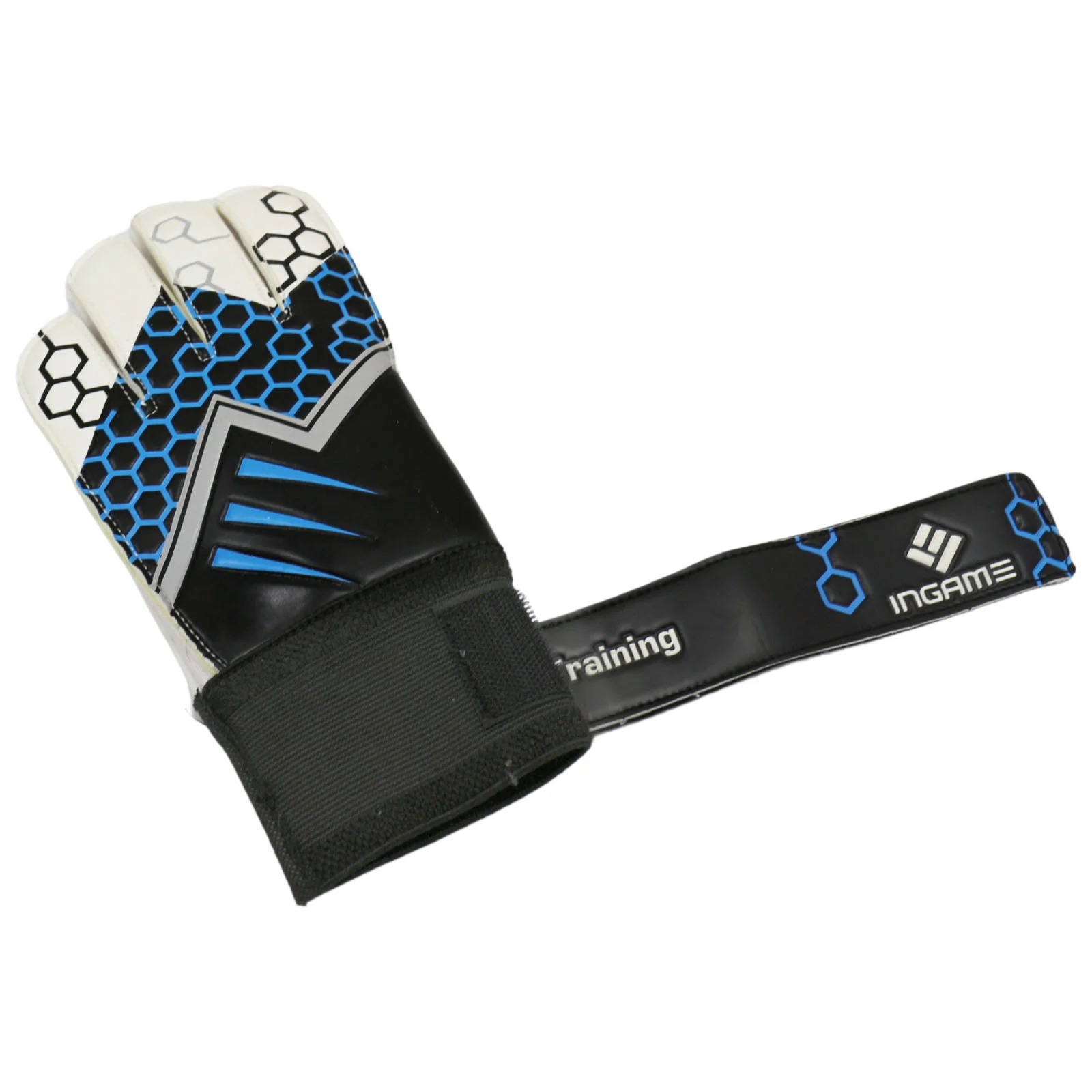  Перчатки вратарские Ingame Training IT-2020 черно-голубой по низким ценам в Томске и Северске