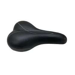 Седло VL-6074 Forward Comfort 270 мм x 170 мм рамки пластик/кожзам черный/серый