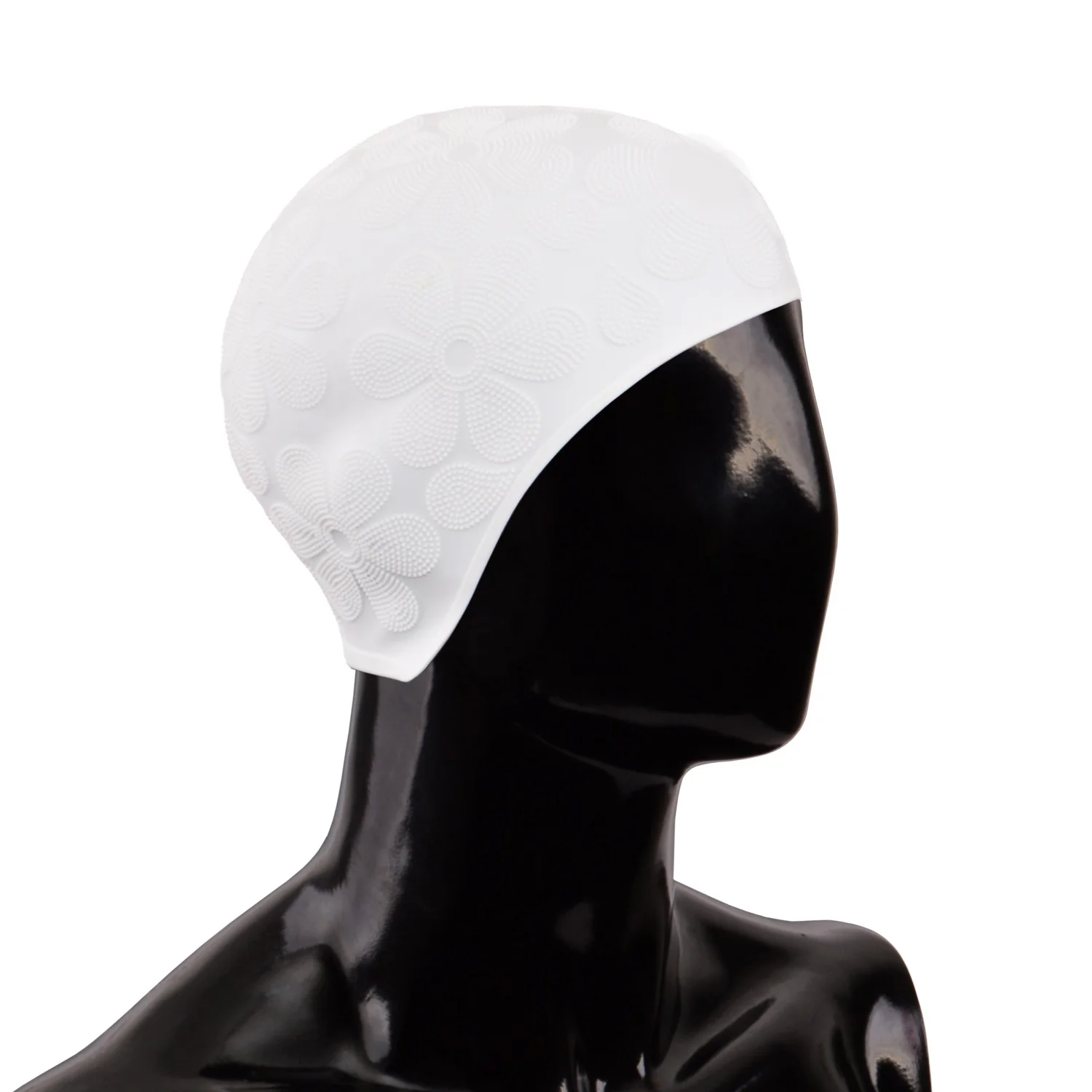  Шапочка для плавания Alpha Caprice CP1409 цветы white по низким ценам в Томске и Северске