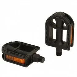 Педали FP-619, ось 9/16", пластик, черные