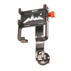 Держатель телефона на руль 4Bike 296W алюминиевый черный