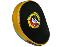 Лапа B-S1 тренировочная PVC гнутая, универсальная 23*18 см чёрно-жёлтый ЧЖ