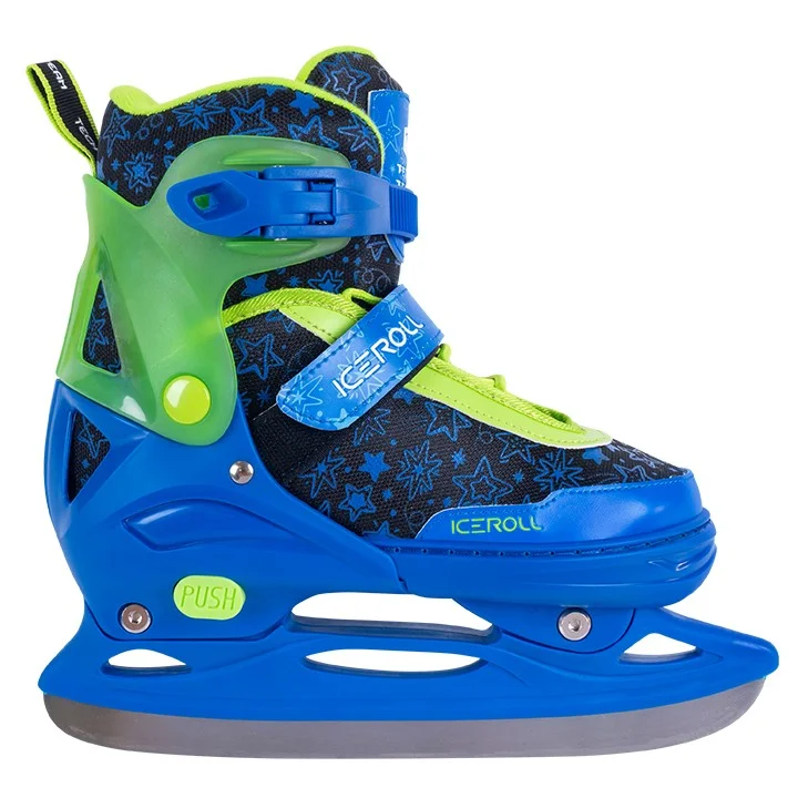  Коньки раздвижные TechTeam Iceroll blue/green по низким ценам в Томске и Северске