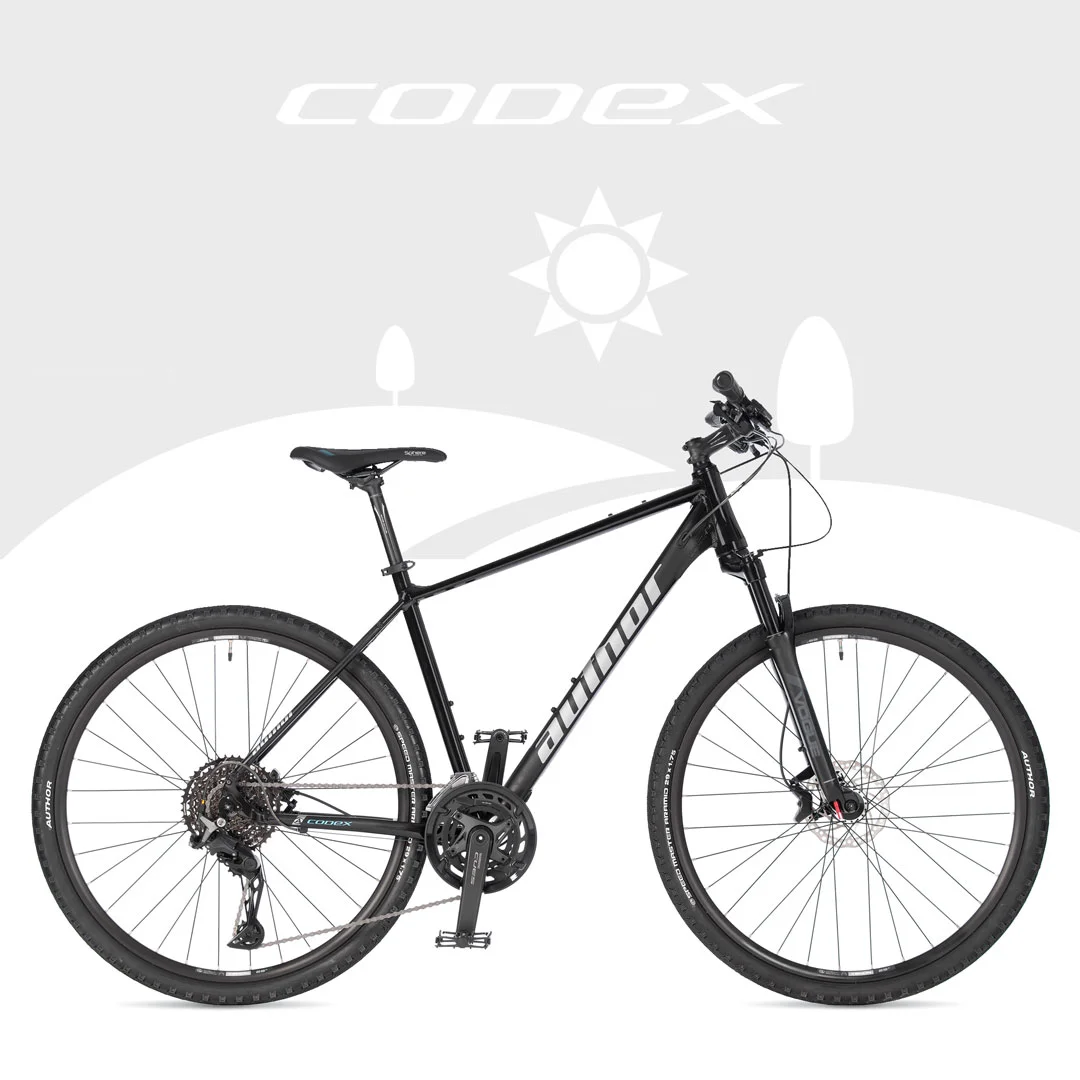  Велосипед AUTHOR Codex 2025 Чёрно-синий по низким ценам в Томске и Северске