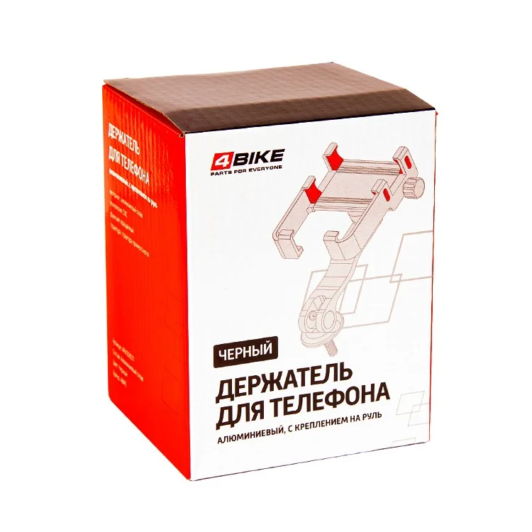  Держатель телефона на руль 4Bike 296W алюминиевый черный по низким ценам в Томске и Северске