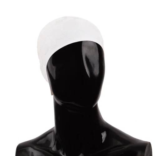  Шапочка для плавания Alpha Caprice CP1409 цветы white по низким ценам в Томске и Северске