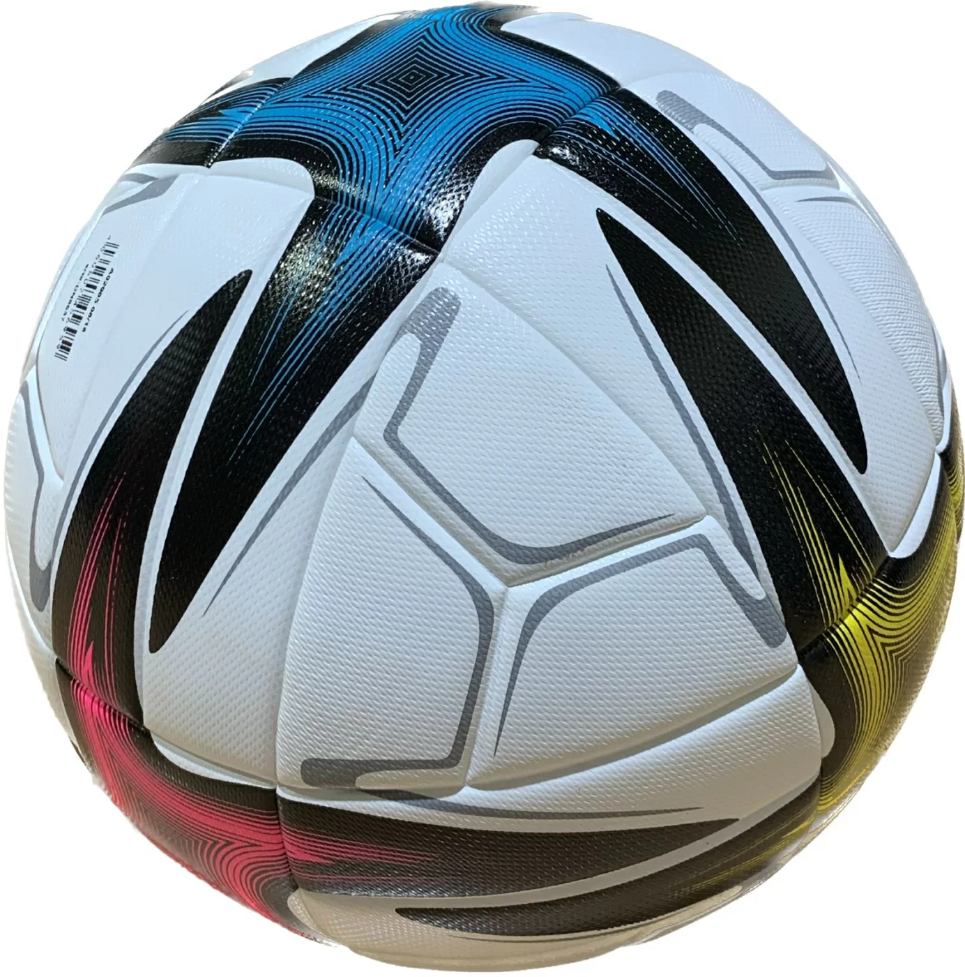 Фото Мяч футбольный Conext желто-голубой-розовый р.5 НФ-00002242 со склада магазина СпортСЕ