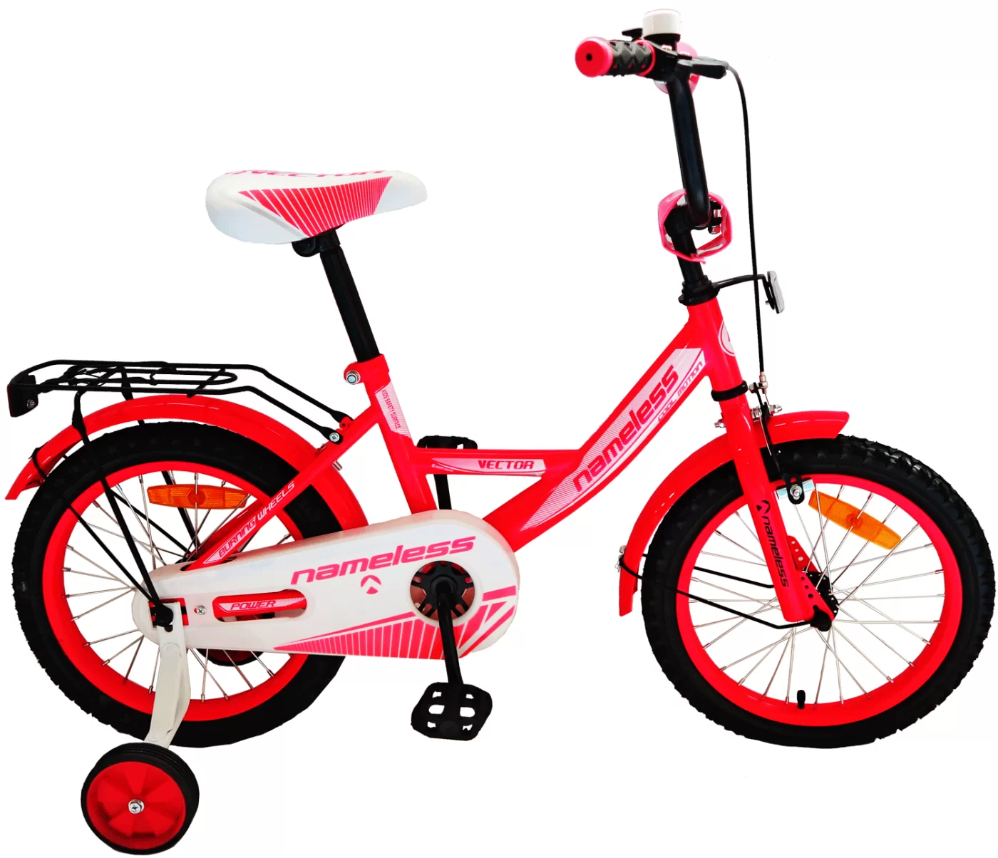 Фото Велосипед 16" Nameless VECTOR, красный/белый со склада магазина СпортСЕ