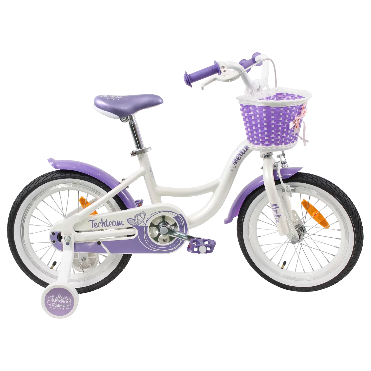 Фото Велосипед TechTeam Merlin 16" white/purple (алюмин) со склада магазина СпортСЕ