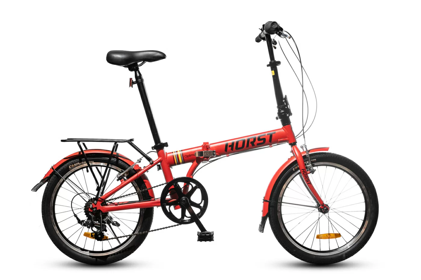 Фото Велосипед складной HORST Optimus 2022 Красный со склада магазина СпортСЕ