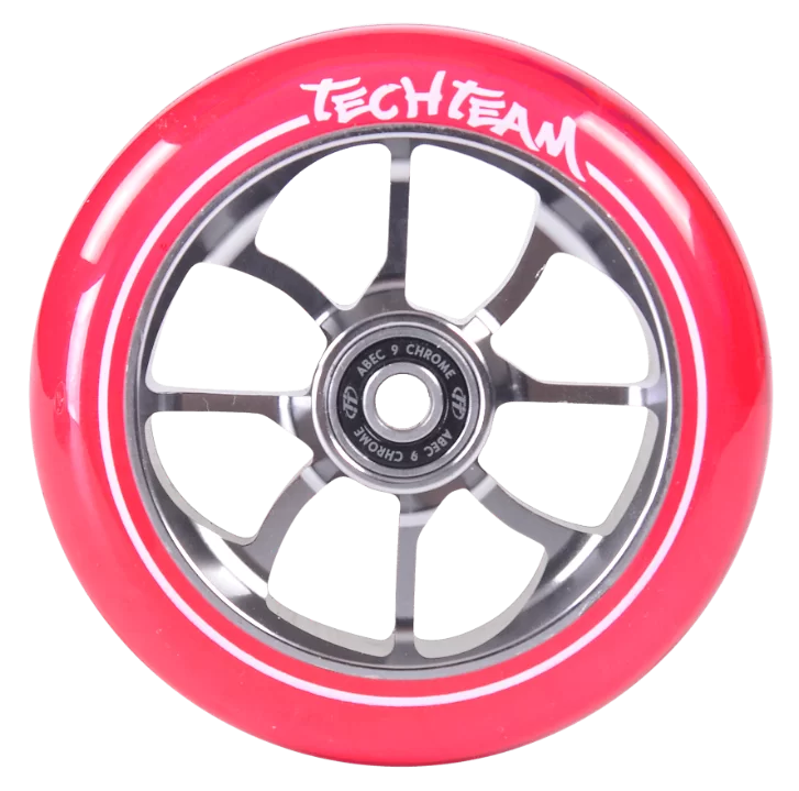 Фото Колесо для самоката TechTeam X-Treme 110*24мм PO transparent pink со склада магазина СпортСЕ
