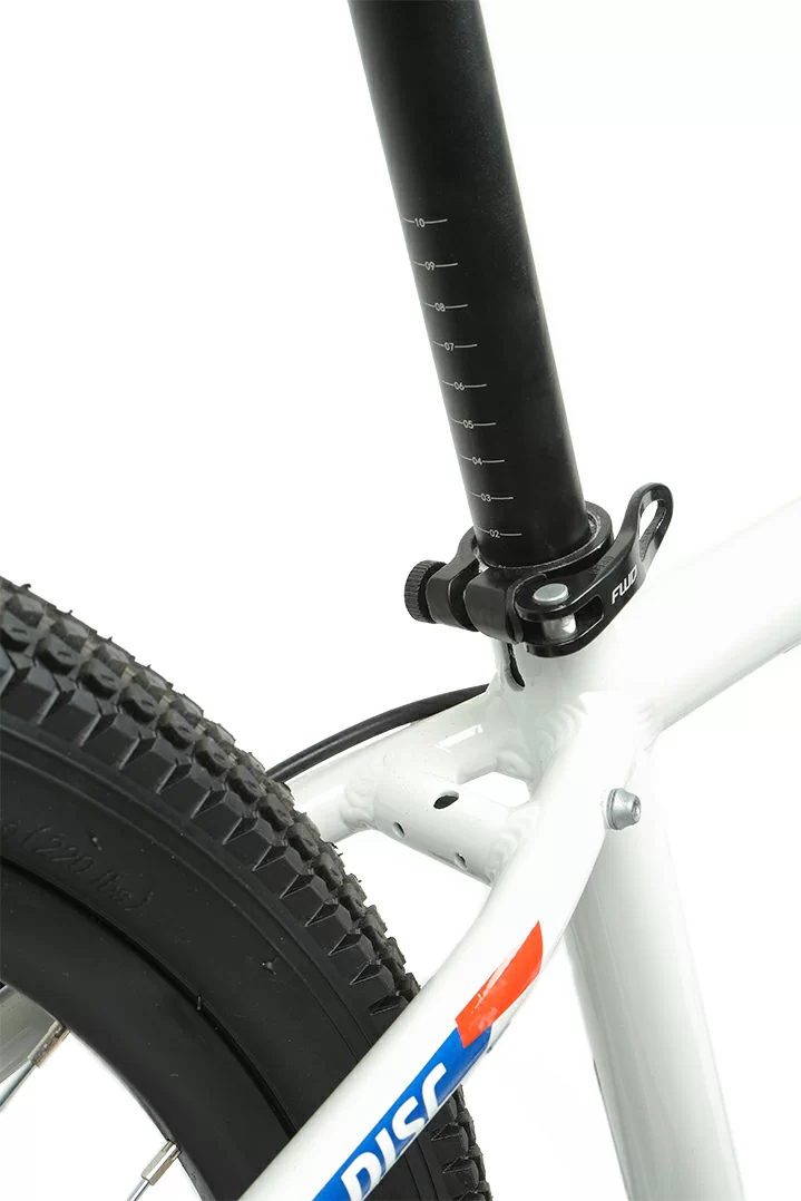 Фото Велосипед Forward Twister 24 2.2 disc (7ск) (2021) белый/красный со склада магазина СпортСЕ