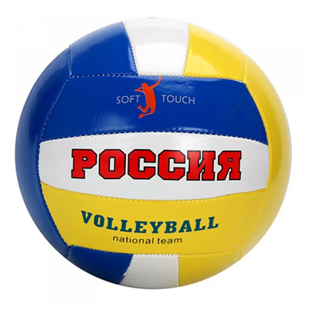 Фото Мяч волейбольный лаковый ПВХ 1.5мм, 2сл, р.5, 22см, 265гр (+-10%) 128-010 со склада магазина СпортСЕ