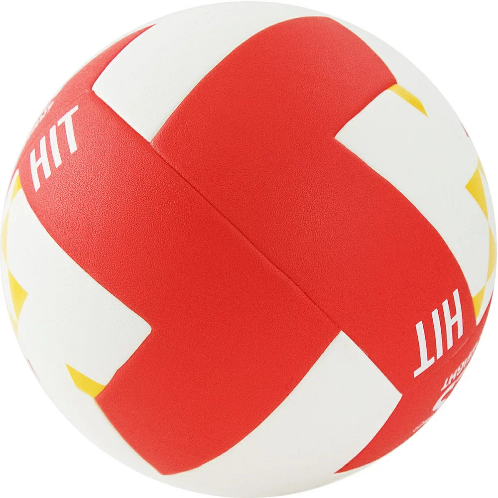 Фото Мяч волейбольный Torres Hit V32055 р.5 синт. кожа клееный бело-красно-мультиколор V32055 со склада магазина СпортСЕ