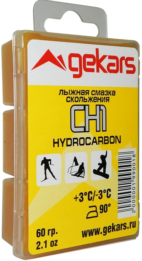 Фото Парафин Gekars Pro Hydrocarbon СН1 +3 -3 60гр. в пласт.упаковке со склада магазина СпортСЕ