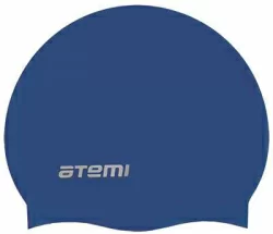 Шапочка для плавания Atemi SC102 силикон син.