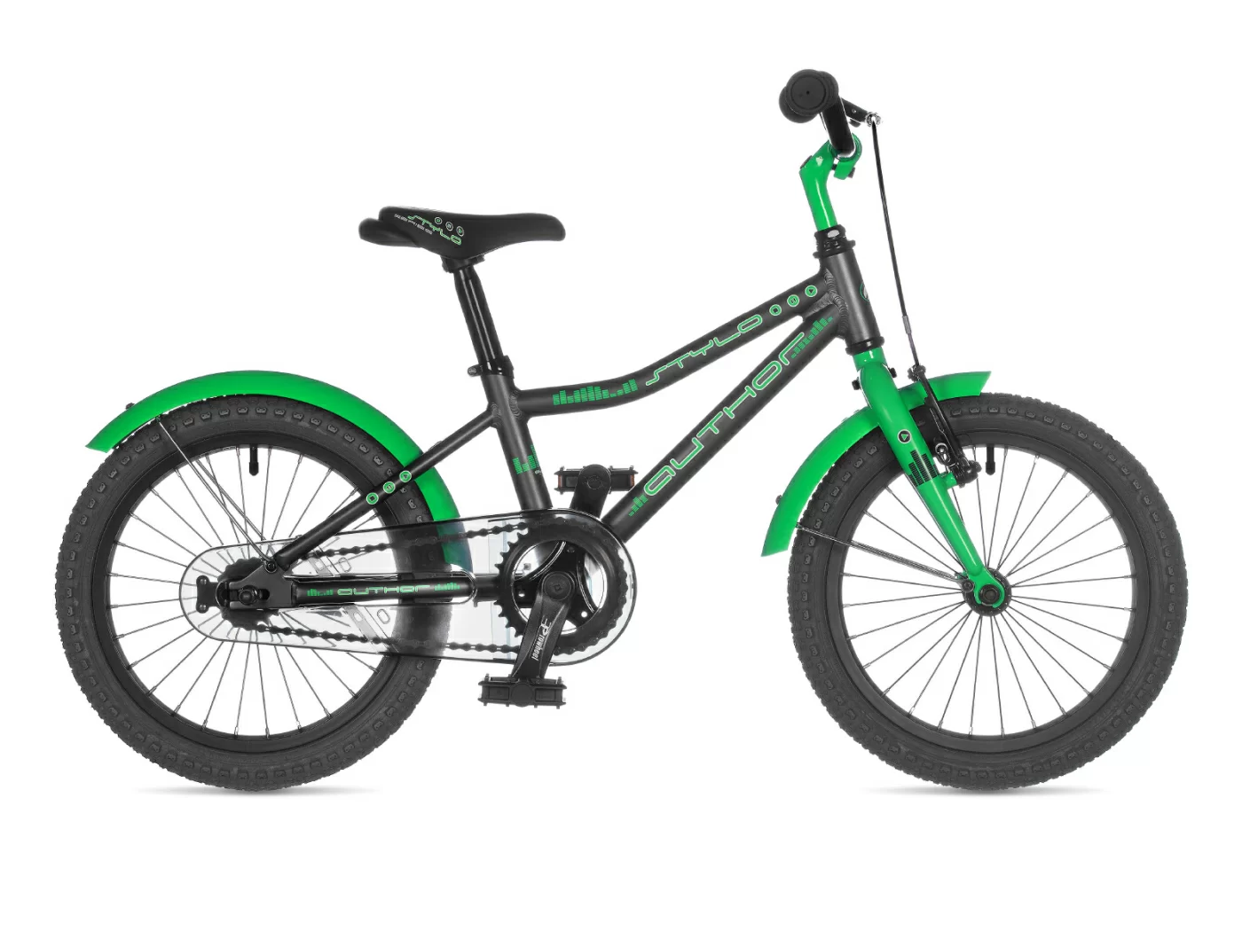 Фото Велосипед детский AUTHOR Stylo 2021 Серо-зелёный со склада магазина СпортСЕ