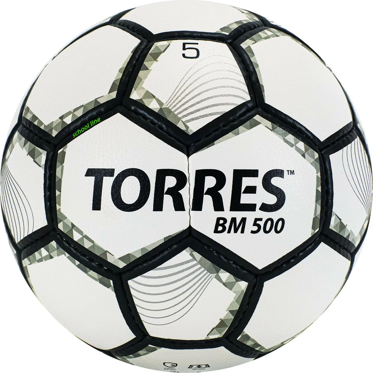 Фото Мяч футбольный Torres BM 500 №5 32 пан. PU бело-серо-серебр F320635 со склада магазина СпортСЕ