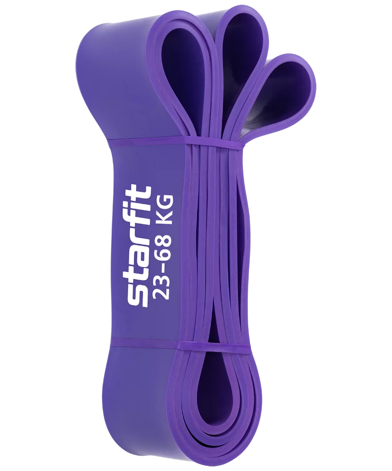 Фото Эспандер ленточный StarFit ES-802 23-68 кг 208 х 6,4 см фиолетовый УТ-00016574 со склада магазина СпортСЕ