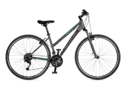 Велосипед женский AUTHOR Integra 2023 Серебряно-бирюзовый