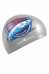 Шапочка для плавания Mad Wave Michigan silver M0558 35 0 00W