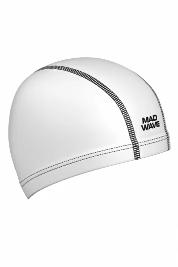 Фото Шапочка для плавания Mad Wave Ergofit Lycra white M0527 01 0 02W со склада магазина СпортСЕ