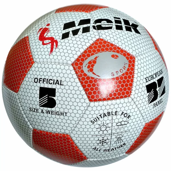 Фото Мяч футбольный Meik-3009 R18024 3-слоя PVC 1.6 300 гр 10014355 со склада магазина СпортСЕ