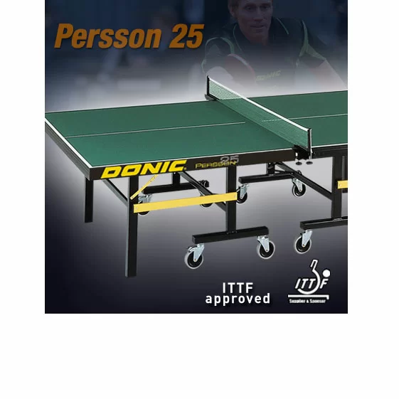 Фото Теннисный стол DONIC PERSSON 25 GREEN (без сетки) 400220-G со склада магазина СпортСЕ