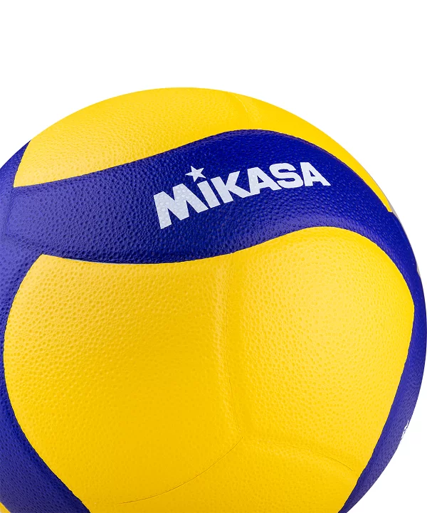 Фото Мяч волейбольный Mikasa V320W синт. кожа клееный желто-синий 15700 со склада магазина СпортСЕ