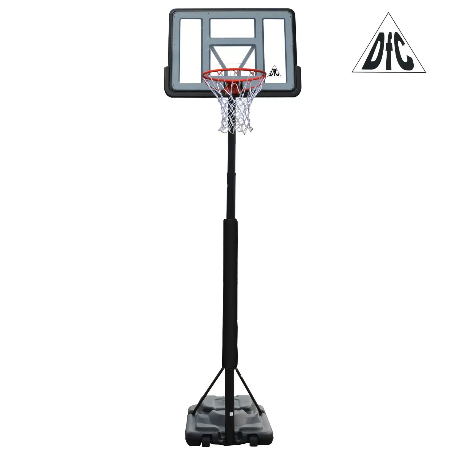 Фото Баскетбольная мобильная стойка DFC STAND44PVC3 110x75cm ПВХ раздвиж.регулировка (STAND 4PVC3) со склада магазина СпортСЕ