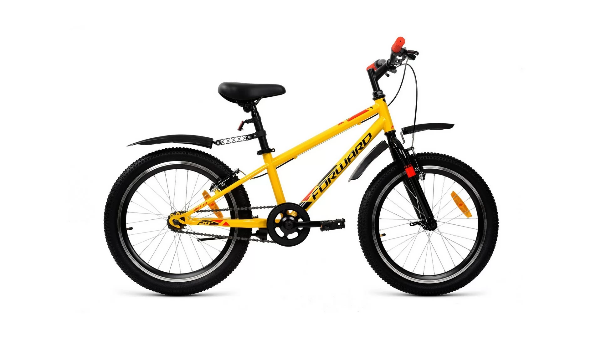 Фото Велосипед Forward Unit 20 1.0 (2020) желтый RBKW01N01002 со склада магазина СпортСЕ