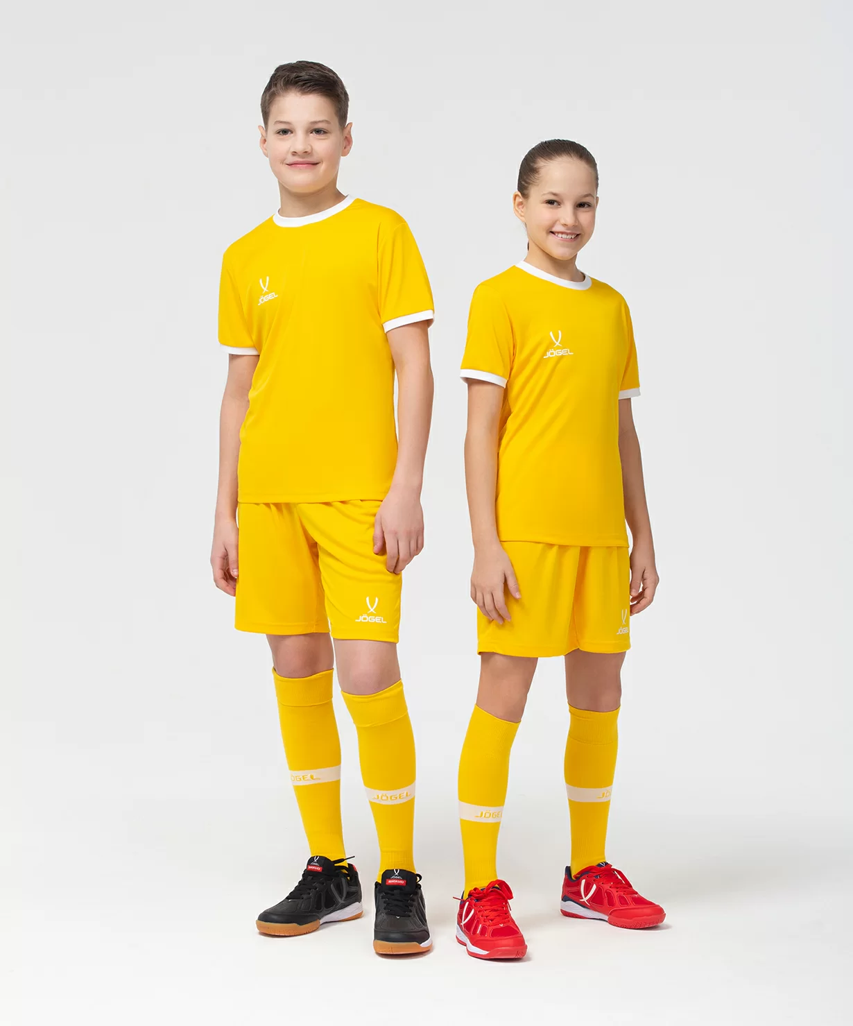 Фото Футболка футбольная CAMP Origin, желтый/белый, детский со склада магазина СпортСЕ