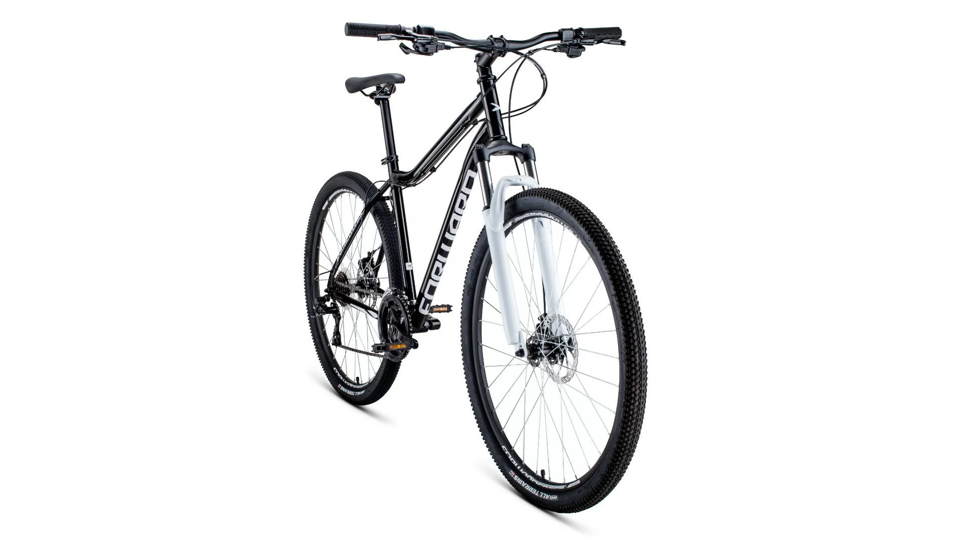 Фото Велосипед Forward Sporting 29 2.0 disc (2020) черный/белый RBKW0MN9Q014 со склада магазина СпортСЕ