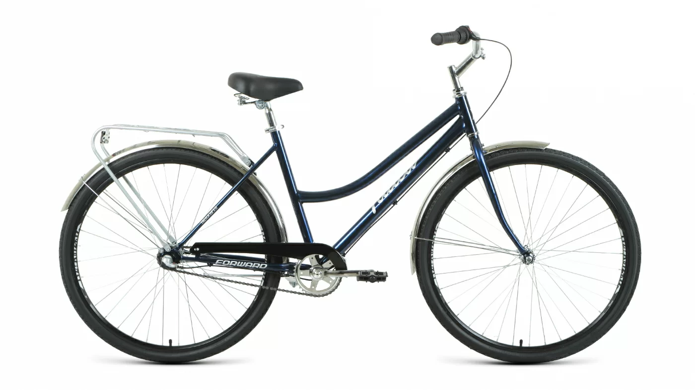 Фото Велосипед Forward Talica 28 3.0 (2020-2021) темно-синий/серебристый со склада магазина СпортСЕ