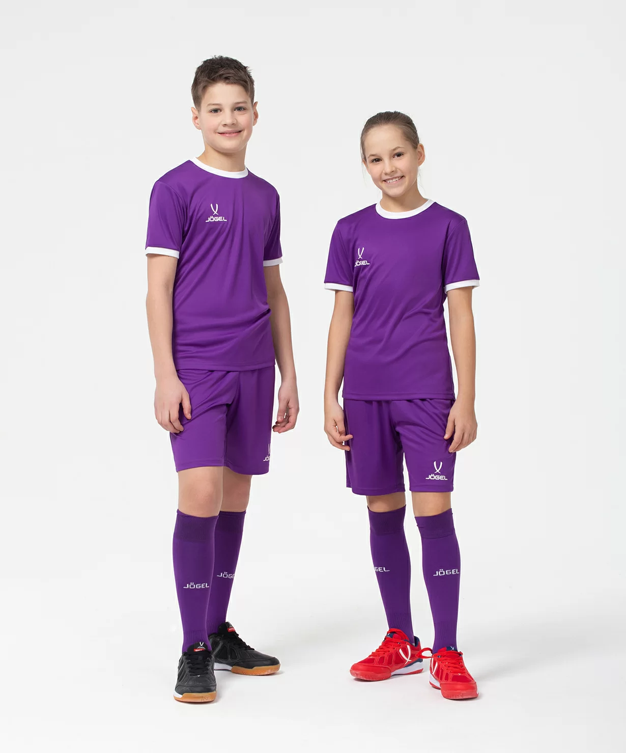 Фото Футболка футбольная CAMP Origin, фиолетовый/белый, детский со склада магазина СпортСЕ