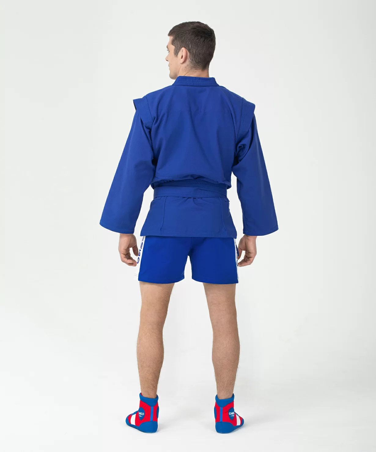 Фото Куртка для самбо START, хлопок, синий, 28-30 со склада магазина СпортСЕ