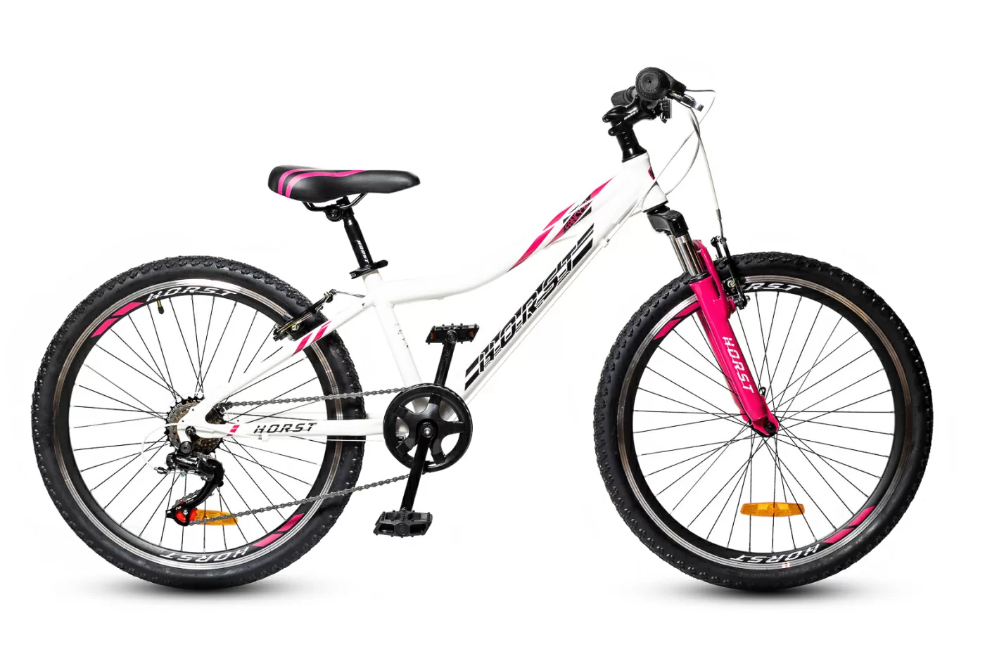 Фото Велосипед подростковый HORST Fancy 24 2022 Бело-розовый со склада магазина СпортСЕ