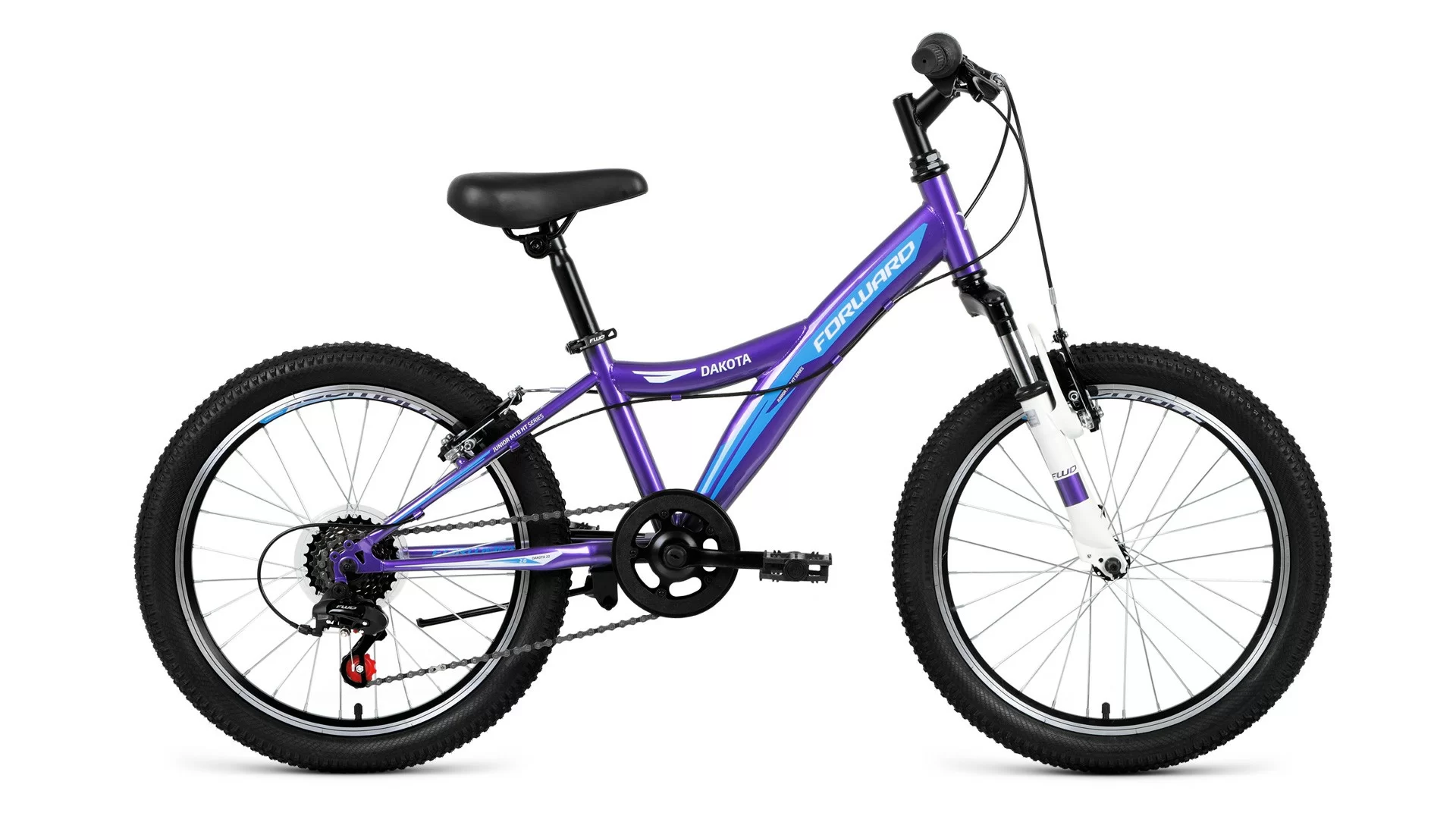 Фото Велосипед Forward Dakota 20 2.0 (20" 6 ск.) (2019) фиолет/синий со склада магазина СпортСЕ