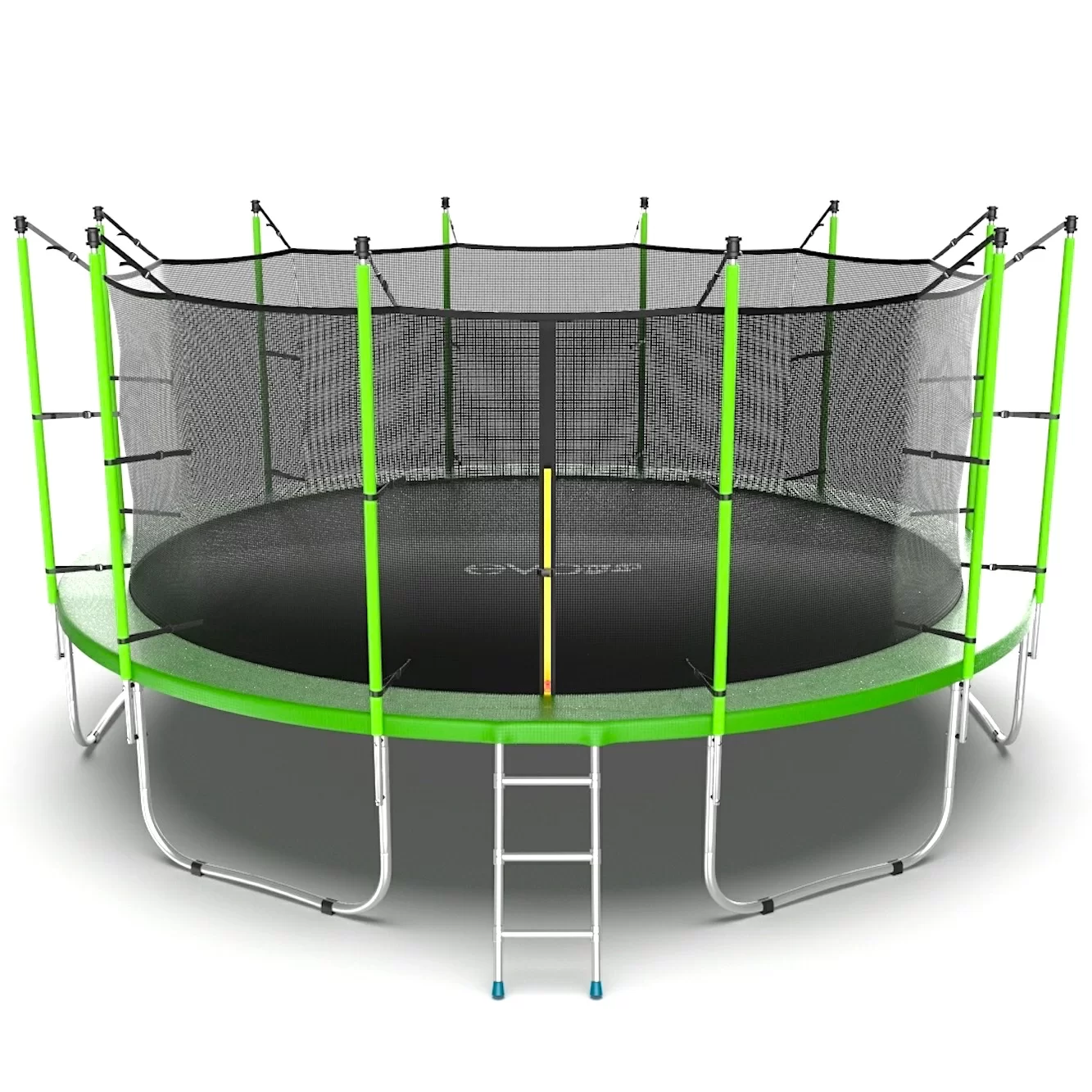 Фото EVO JUMP Internal 16ft (Green) Батут с внутренней сеткой и лестницей, диаметр 16ft (зеленый) со склада магазина СпортСЕ