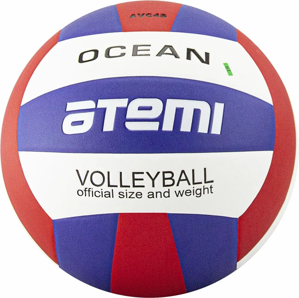 Фото Мяч волейбольный Atemi Ocean синтетическая кожа PU син-красн-бел со склада магазина СпортСЕ