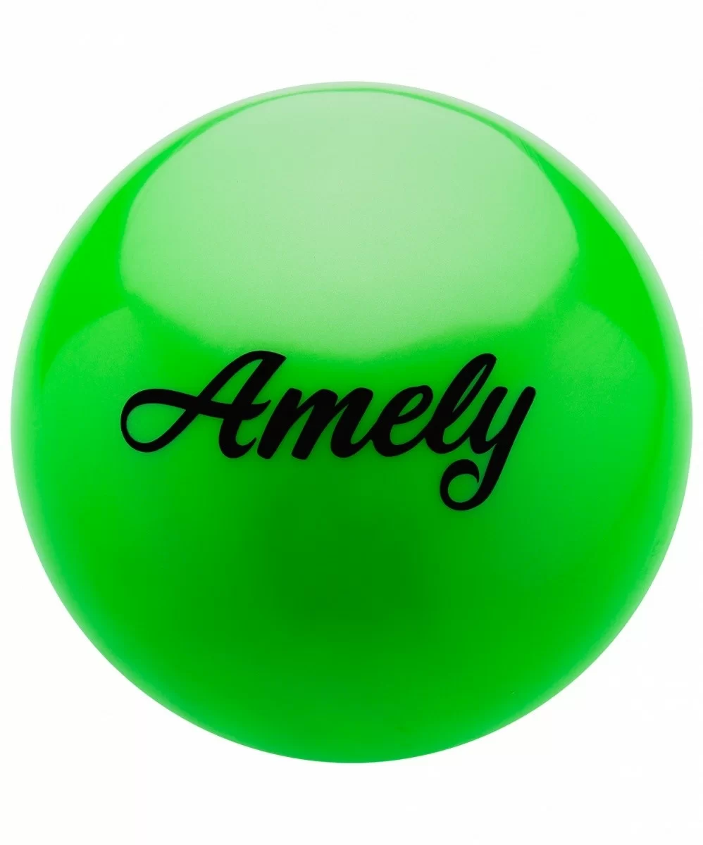 Фото Мяч для художественной гимнастики 15 см Amely AGB-101 зеленый 12843 со склада магазина СпортСЕ