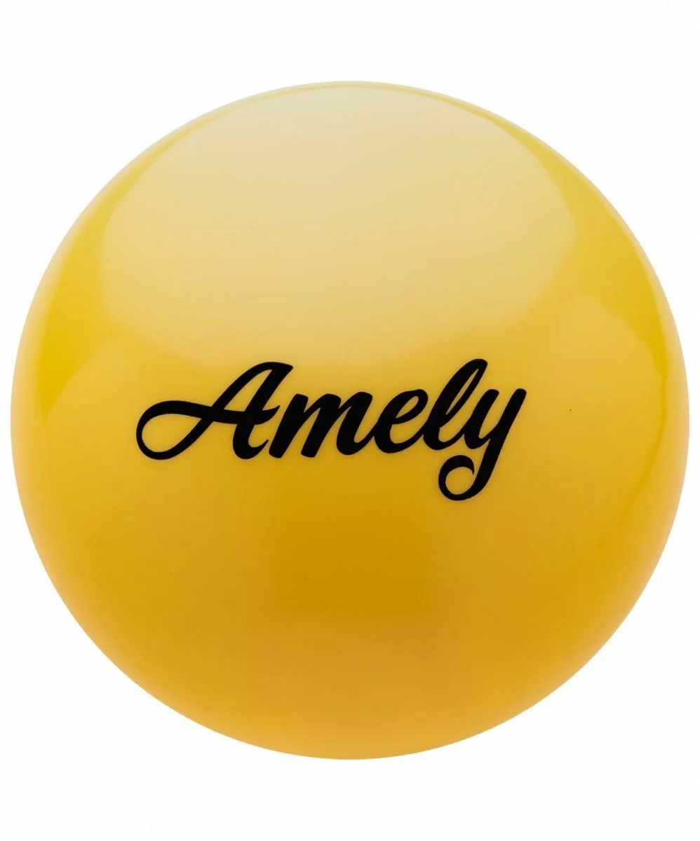 Фото Мяч для художественной гимнастики 15 см Amely AGB-101 желтый 12842 со склада магазина СпортСЕ