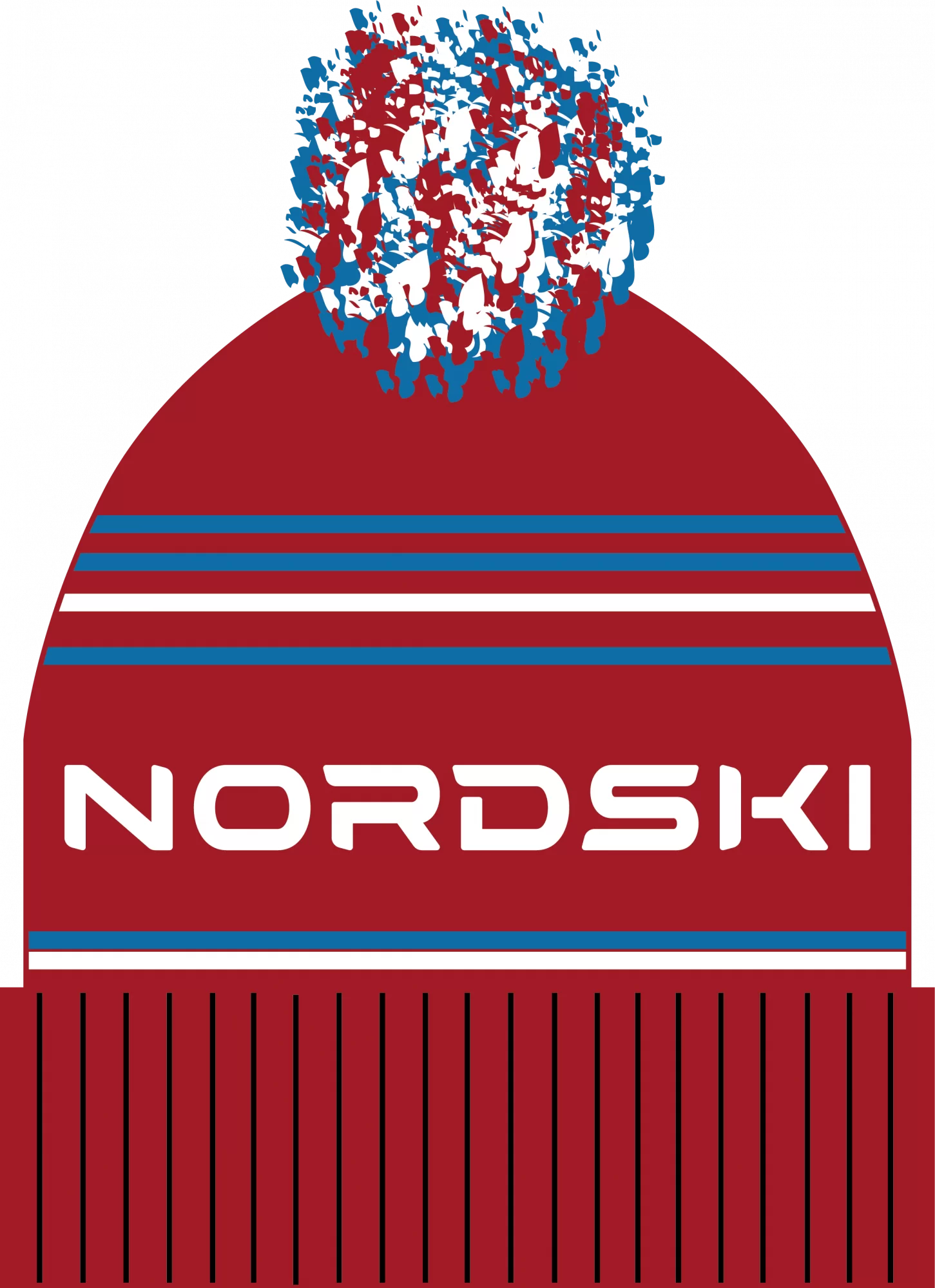 Фото Шапка Nordski Stripe Red RUS NSV470902 со склада магазина СпортСЕ