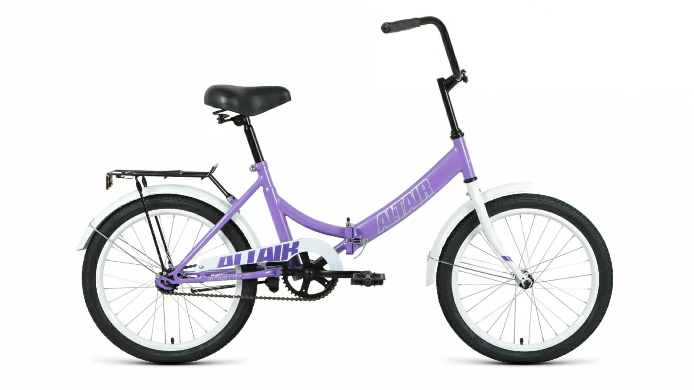 Фото Велосипед Altair City 20 скл (2022) фиолетовый/серый RBK22AL20007 со склада магазина СпортСЕ